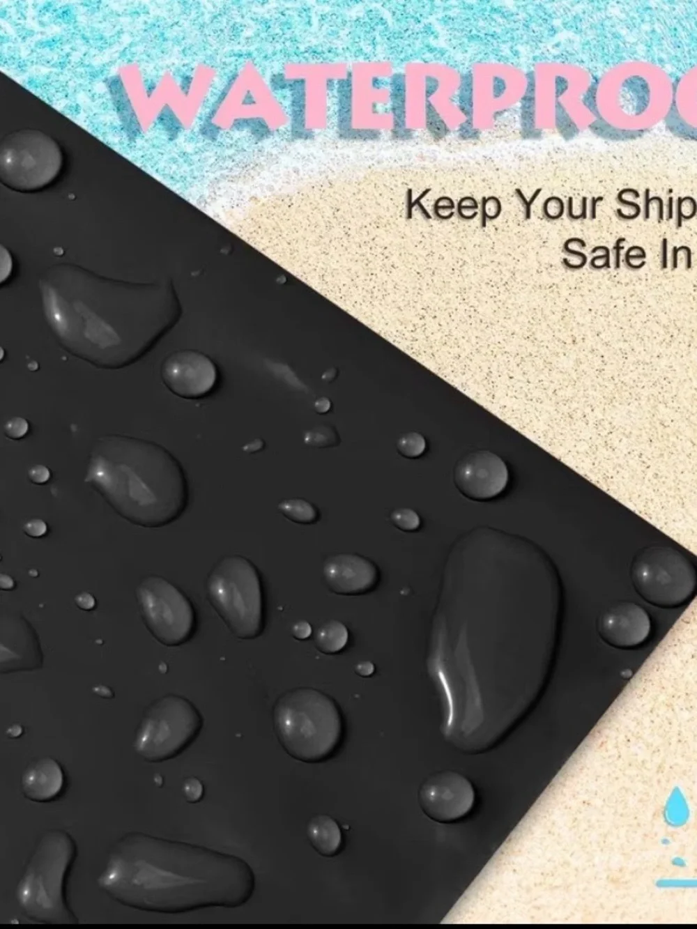 50pcs  Shipping Package  25-Black Poly Mailers 25-Thank You Stickers ⭐️🆕⭐️
